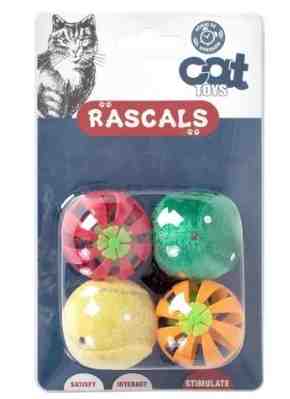JUG71869 PACK X 4 PELOTAS  2 CASCABEL , 2 HIERBA